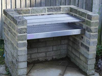 Build A Brick BBQ Grill In Use My Guide.
