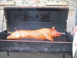 Smoking A Whole Pig